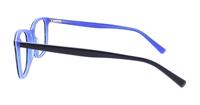 Black / Blue Glasses Direct Grayson Rectangle Glasses - Side