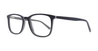 Black / Grey Glasses Direct Grayson Rectangle Glasses - Angle
