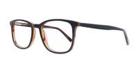 Black / Tortoise Glasses Direct Grayson Rectangle Glasses - Angle