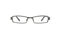 gunmetal/blue Glasses Direct Guilder -51 Rectangle Glasses - Front