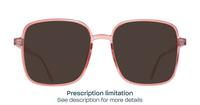 Crystal Pink Glasses Direct Hannah Square Glasses - Sun