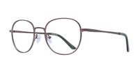 Satin Gunmetal Glasses Direct Harlan Round Glasses - Angle