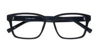 Matte Black Glasses Direct Harry Square Glasses - Flat-lay