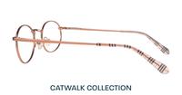 Matte Rose Gold Glasses Direct Hawkins Oval Glasses - Side