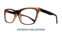 Black Glasses Direct Hazel Cat-eye Glasses - Angle