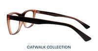 Black Glasses Direct Hazel Cat-eye Glasses - Side