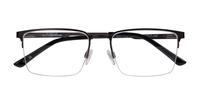 Gunmetal Glasses Direct Hector Square Glasses - Flat-lay