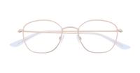 Satin Gold Glasses Direct Henley Round Glasses - Flat-lay