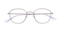 Satin Gunmetal Glasses Direct Henley Round Glasses - Flat-lay