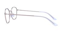 Satin Gunmetal Glasses Direct Henley Round Glasses - Side