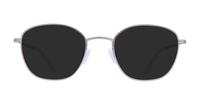 Satin Gunmetal Glasses Direct Henley Round Glasses - Sun