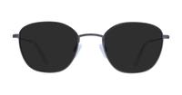 Shiny Black Glasses Direct Henley Round Glasses - Sun