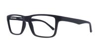 Matte Black Glasses Direct Henry Square Glasses - Angle