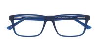 Matte Blue Glasses Direct Henry Square Glasses - Flat-lay
