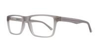 Matte Light Grey Glasses Direct Henry Square Glasses - Angle