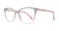 Gradient Crystal Grey Glasses Direct Holden Cat-eye Glasses - Angle