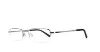 Silver Glasses Direct Hugh Rectangle Glasses - Angle