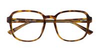 Bi layer Havana / Yellow Glasses Direct Jada Square Glasses - Flat-lay