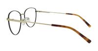 Shiny Brown / Matte Gold Glasses Direct Janey Oval Glasses - Side