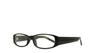 Shiny Black Glasses Direct Jasmin Rectangle Glasses - Angle