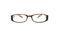 Tortoise Glasses Direct Jasmin Rectangle Glasses - Front