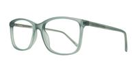 Matte Crystal Light Green Glasses Direct Jax Square Glasses - Angle