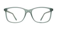 Matte Crystal Light Green Glasses Direct Jax Square Glasses - Front