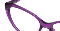 Crystal Purple Glasses Direct Jenna Cat-eye Glasses - Detail