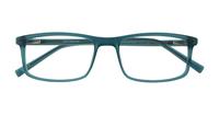 Matte Crystal Blue Glasses Direct Jerry Rectangle Glasses - Flat-lay