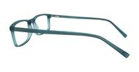 Matte Crystal Blue Glasses Direct Jerry Rectangle Glasses - Side