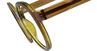 Crystal Brown / Crystal Yellow Glasses Direct Joby Round Glasses - Detail