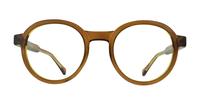 Crystal Brown / Crystal Yellow Glasses Direct Joby Round Glasses - Front