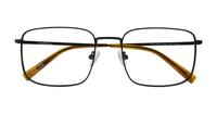Shiny Black Glasses Direct John Rectangle Glasses - Flat-lay