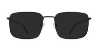 Shiny Black Glasses Direct John Rectangle Glasses - Sun