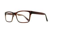 Brown Glasses Direct Jordan Rectangle Glasses - Angle