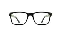 Matt Black Glasses Direct Jordan Rectangle Glasses - Front