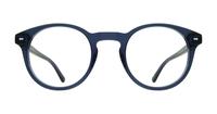 Dark Crystal Blue Glasses Direct June Round Glasses - Front