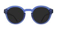 Crystal Dark Blue Glasses Direct Justin Round Glasses - Sun