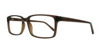 Crystal Brown Glasses Direct Kabir Rectangle Glasses - Angle