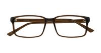 Crystal Brown Glasses Direct Kabir Rectangle Glasses - Flat-lay