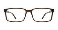 Crystal Brown Glasses Direct Kabir Rectangle Glasses - Front