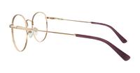 Rose Gold / Purple Glasses Direct Kade Round Glasses - Side