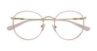 Shiny Gold / Pink Glasses Direct Kade Round Glasses - Flat-lay