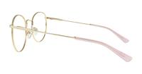 Shiny Gold / Pink Glasses Direct Kade Round Glasses - Side