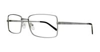 Matte Gunmetal Glasses Direct Kai Rectangle Glasses - Angle