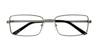 Matte Gunmetal Glasses Direct Kai Rectangle Glasses - Flat-lay