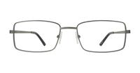 Matte Gunmetal Glasses Direct Kai Rectangle Glasses - Front