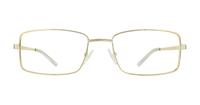 Shiny Gold Glasses Direct Kai Rectangle Glasses - Front