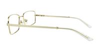 Shiny Gold Glasses Direct Kai Rectangle Glasses - Side