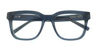 Crystal Blue Grey Glasses Direct Kami Wayfarer Glasses - Flat-lay